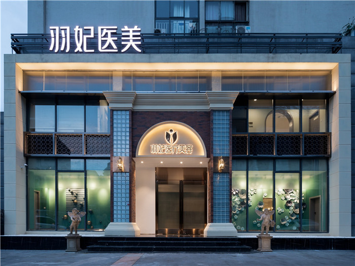 低調(diào)奢華風(fēng)羽妃醫(yī)療美容醫(yī)院外觀裝修設(shè)計實(shí)景圖