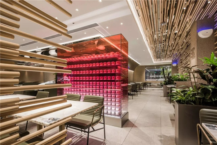 以竹為主題的漁語魚酸菜魚餐飲店面裝修設(shè)計(jì)方案